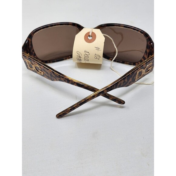 Dolce & Gabbana DG 6038-B 739/73 Leopard Print Wrap Sunglasses NWT main image 5